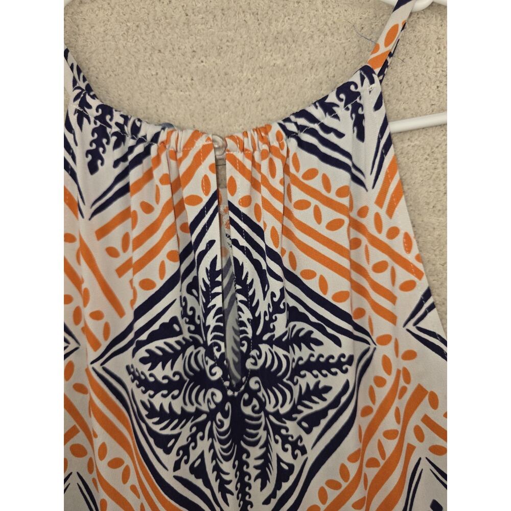 London Times Women's Sleeveless Printed Maxi Dress Size 8 - Picture 4 of 9
